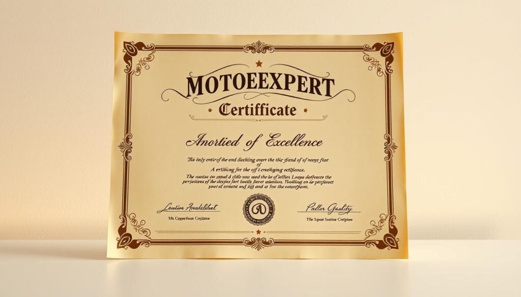 MOTOEXPERT certyfikaty jakości